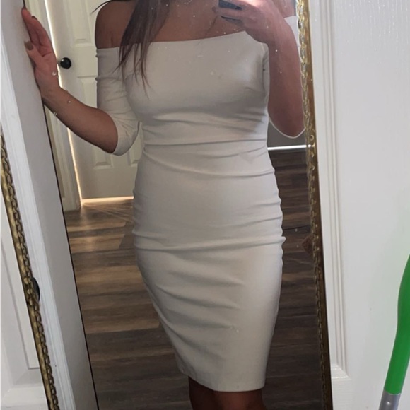 Lulus Dresses & Skirts - Lulu's Off-Shoulder White Dress